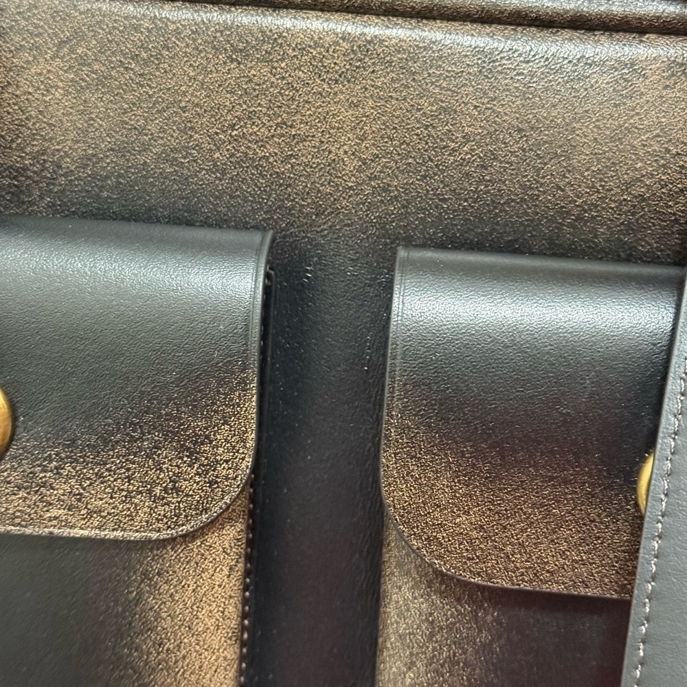 Coach Twin Turnlock Bag In Loved Leather - Picture 9 of 14